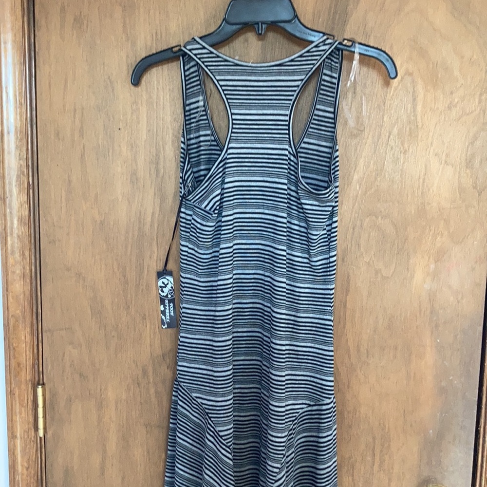 poof sleeveless striped dress with stretch casual neutral size S juniors - Picture 9 of 17